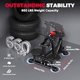 ONETWOFIT Power Tower Pull Up Bar Station Multi-Function 660LBS Black view 2