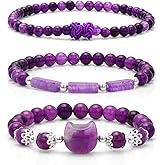 Pendlixy 3Pcs Money Attraction Cat Bracelet - Black Obsidian Women Bracelets -Wealth Prosperity Abundance Stone Bead Bracelet,Crystal Spiritual Cute Protection Stretch Bracelet,Good Luck Feng Shui Bracelets For Women Gifts