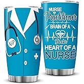 BDANTUMBLER Nurse Practitioner Gifts for Women NP Week Gifts Nurse Practitioner Appreciation Graduation Christmas Gift Travel Coffee Tumbler Mug 20oz
