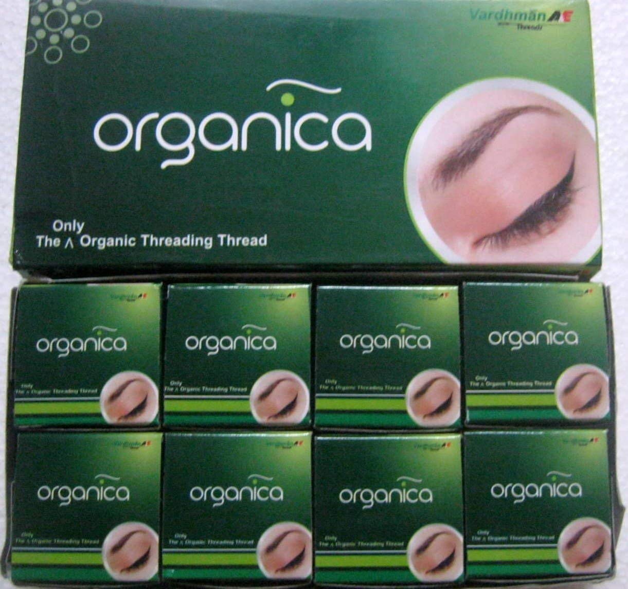 8 Spools x 300m Vardhaman Organica Organic Cotton Eyebrow Threading Thread