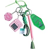 QTMY Cute Games Console Braided Keychain Bag Charms for Handbag Purse Backpack Accessories Bogg Bag,445