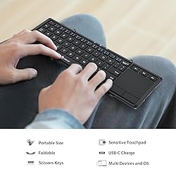 iClever Foldable Keyboard, BK08 Bluetooth Keyboard