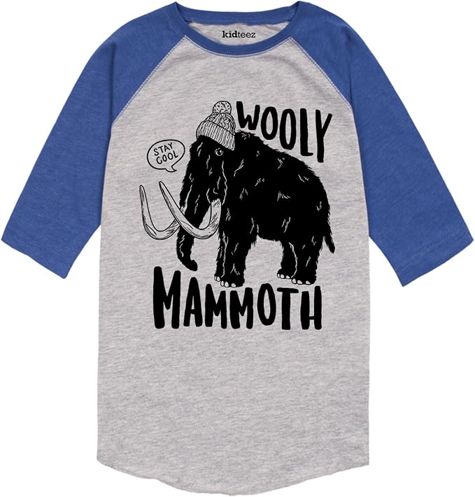 Instant Message Wooly Mammoth with HatToddler Raglan Clothing