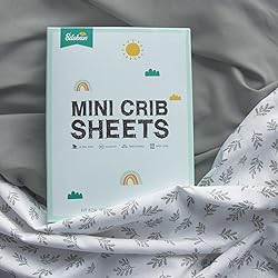 Mini Crib Sheets 4 Pack for Baby Boys