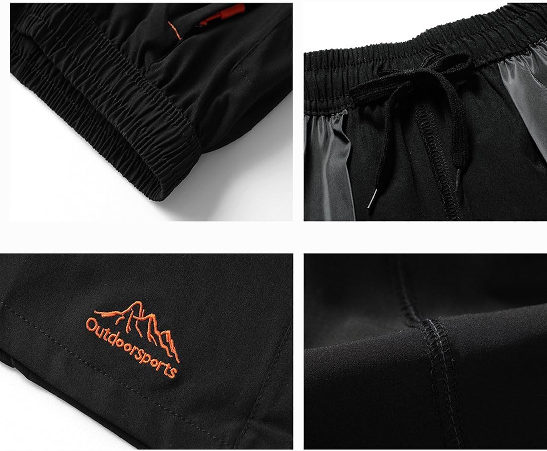 TBMPOY Men's Outdoor Sports Quick Dry Gym Running Shorts Zipper Pockets: Clothing