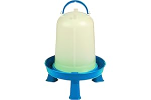 Double-Tuf® Poultry Waterer with Legs | Durable Water Container | Carrying Handle for Chickens & Birds | Chicken Waterer | 1 Gallon