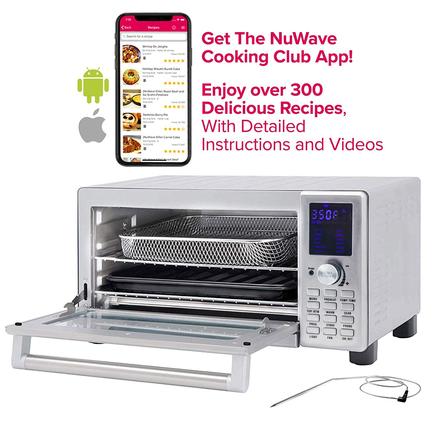 Buy NUWAVE BRAVO XL 1800watt Countertop Convection Oven with Flavor