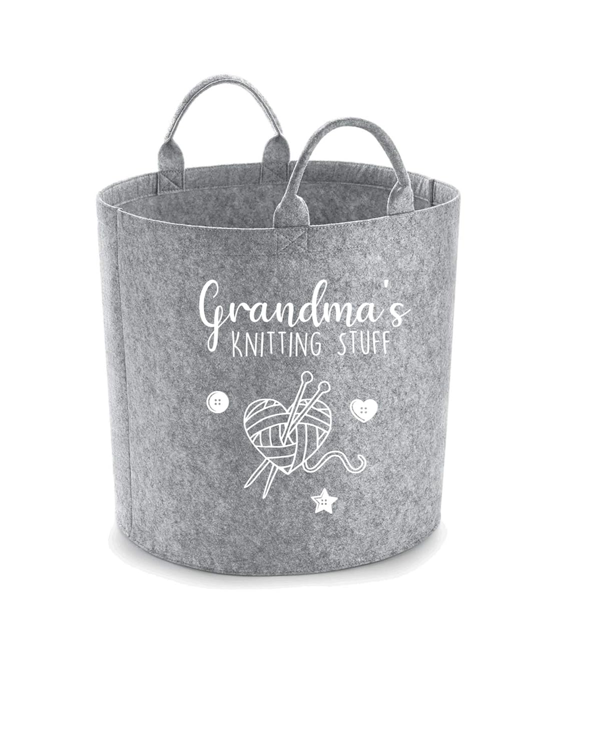 21L Light Grey Personalised Felt Storage Trug, perfect storage for your