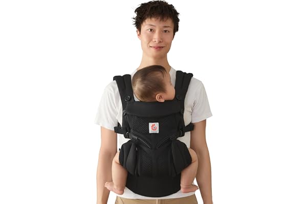 Ergobaby Omni Classic Baby Carrier for Newborn to Toddlers 0-48 Months (7-45 lbs) - 4-Position 100% Premium Cotton Baby Carri