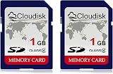 Cloudisk 2x 1GB SD Card Class 4 Memory Flash Storage Card Secure Digital view 1