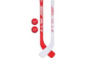Franklin Sports NHL Mini Hockey Stick Set - NHL Team Knee Hockey Stick and Ball Set - Two Player Stick Set - Great Toy for Kids