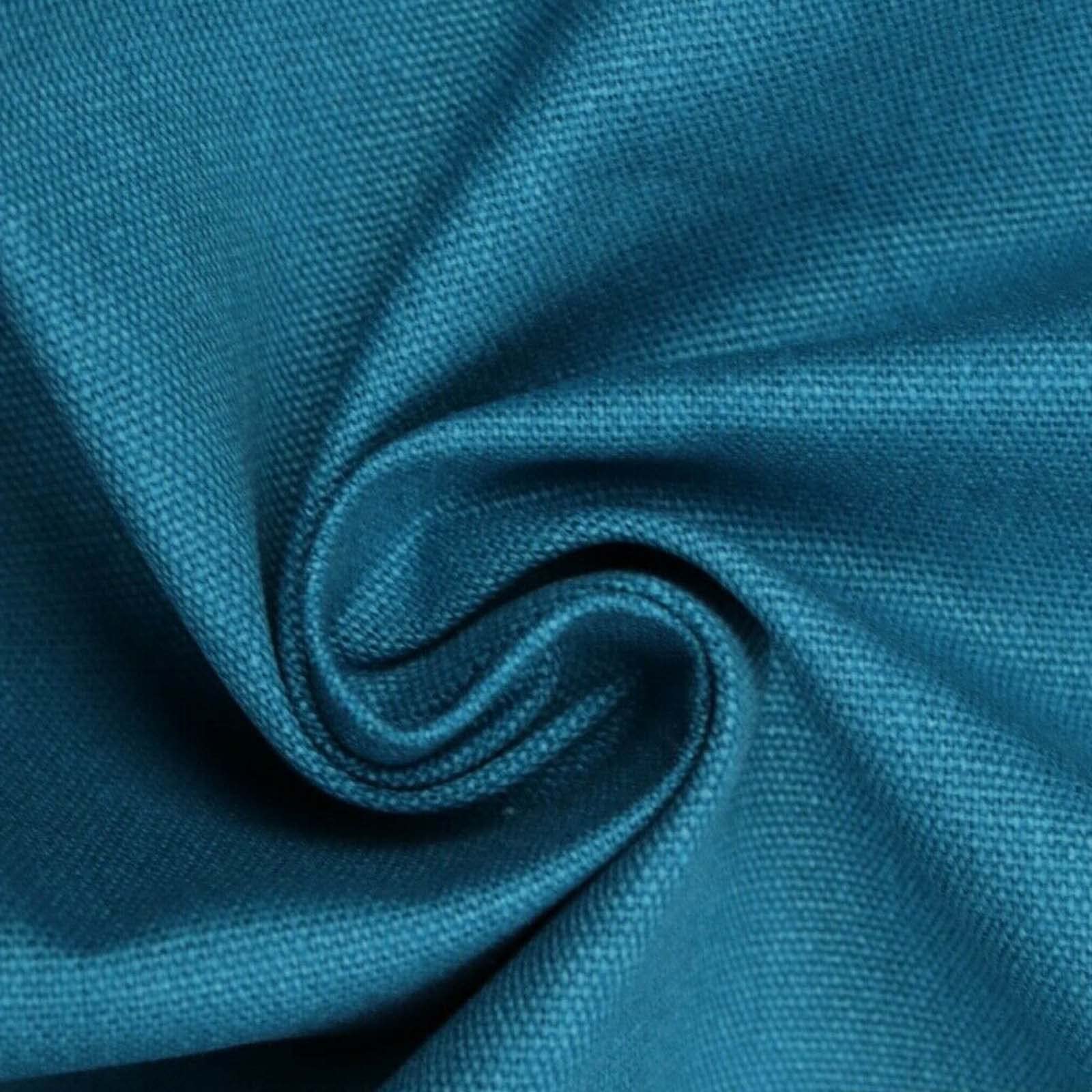 Teal Petrol Blue Premium Plain 100% Cotton Canvas Fabric Upholstery Dress Bags Craft Material 57" 5584 (1 Metre)