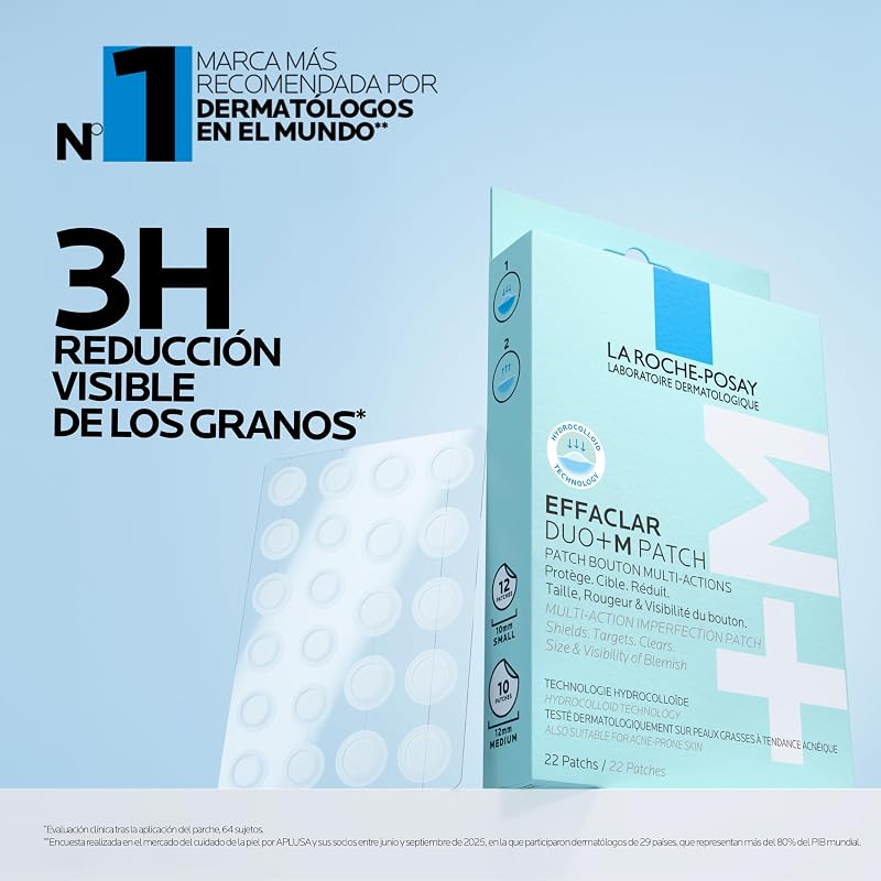 , Effaclar Duo+M Parches, Parches invisibles piel acneica