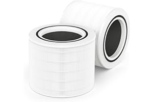 2-pack Core 200S Replacement Filter, Compatible with LEVOIT Core 200S Smart WiFi Air Purifier, 3 Stages HEPA Filter, Compare 