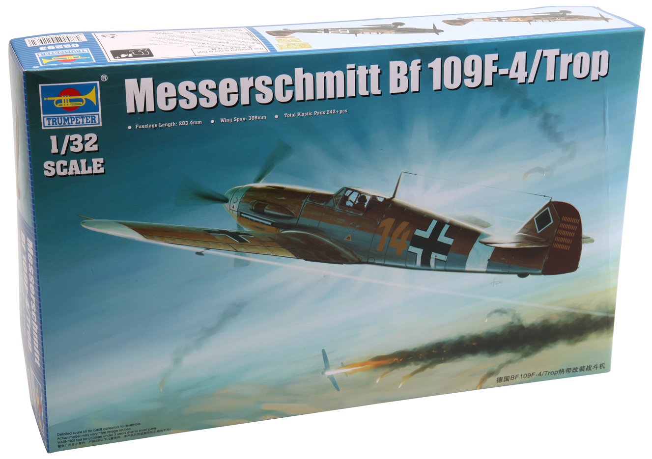 Trumpeter 1:32 - Messerschmitt Bf 109F-4/Tropl
