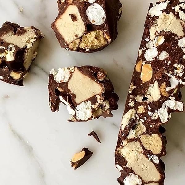SEED + MILL – HALVA – DARK CHOCOLATE & TOASTED COCONUT – VEGAN, KOSHER, & GLUTEN FREE – ENJOY THIS SOFT, FUDGELIKE CANDY MADE FROM SESAME PASTE, COCONUT, & DARK CHOCOLATE – 8 OZ