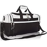DALIX 17" Blank Duffle Bag Duffel Bag Travel Size Sports Durable Gym Bag