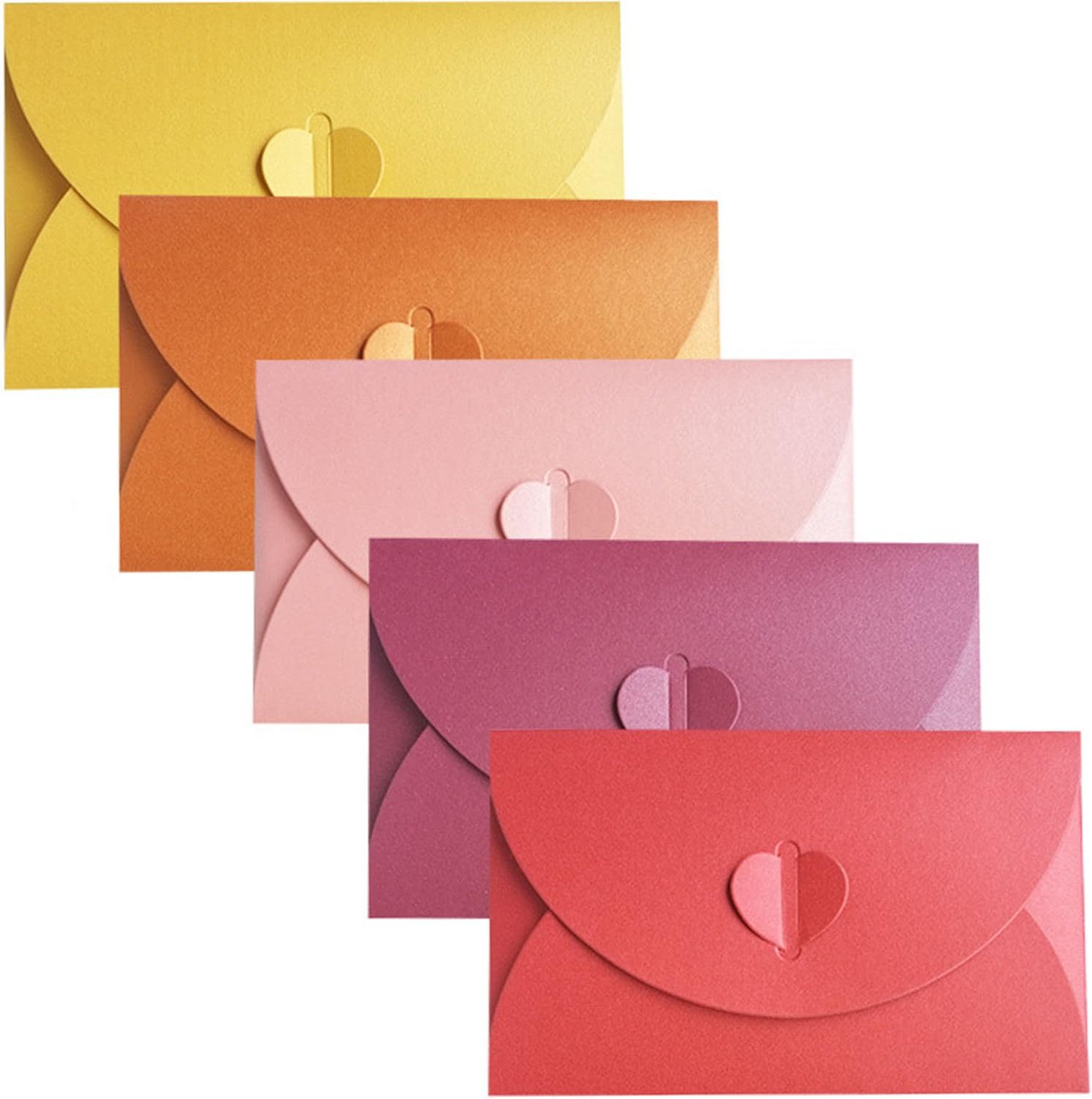 20pcs Pearlescent Paper Envelope, 5 Colors Colorful Envelopes,Creative