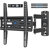 Mounting Dream Full Motion TV Wall Mount Corner Bracket with Center Design for Most of 26-55 Inch LED, LCD, OLED Flat Screen