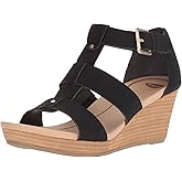Dr. Scholl's Shoes Women's Barton Wedge Platform Sandal,Black Snake Print,11 Wide