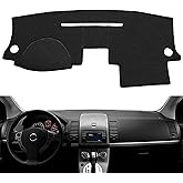 Fcovergurus Dash Cover Mat Custom Fit for Nissan Sentra (Black) F245 | Dashboard Pad Carpet Protector