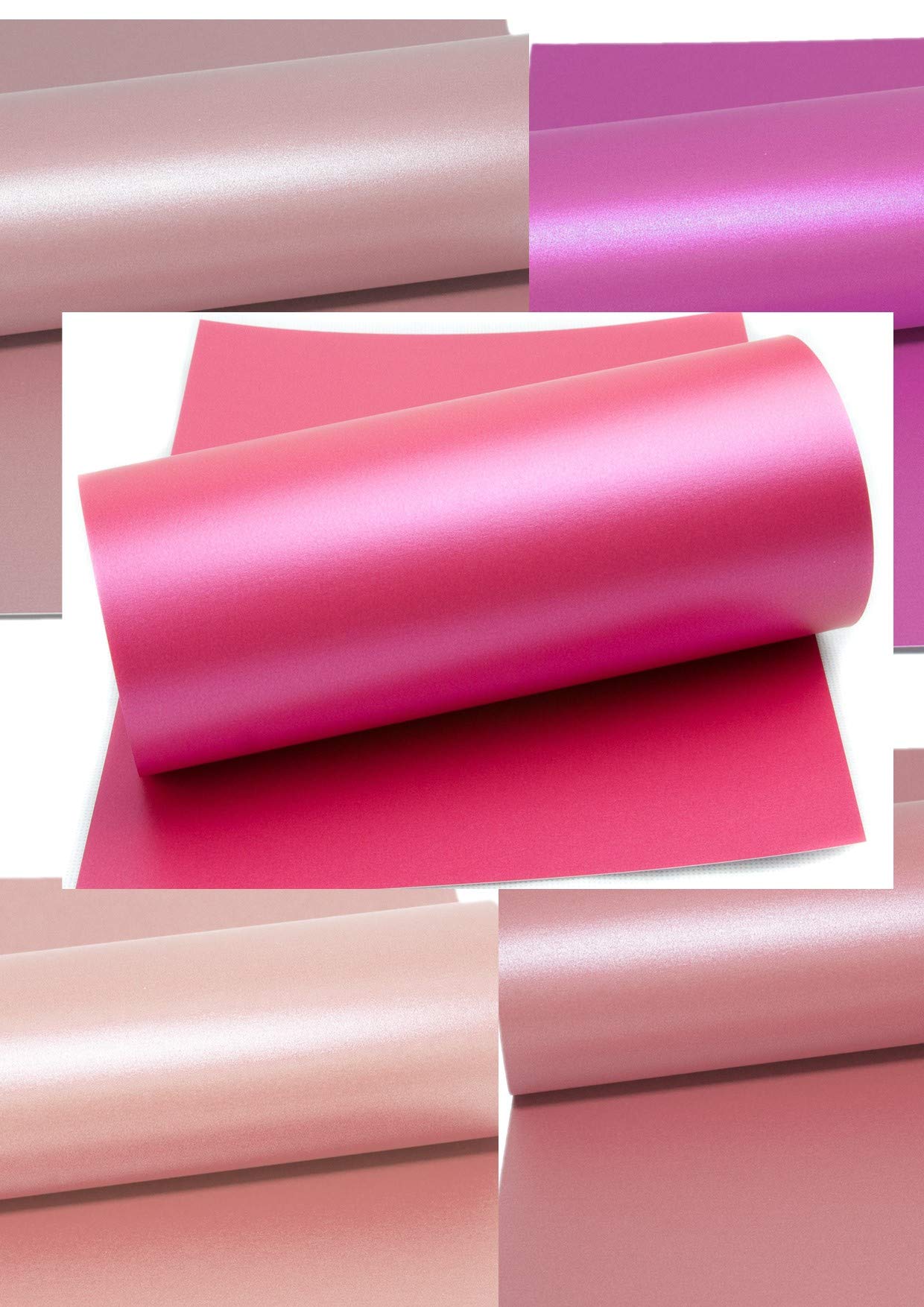 Mufira Pearlescent 300gsm Single Sided A4 Card - Shades of Pink