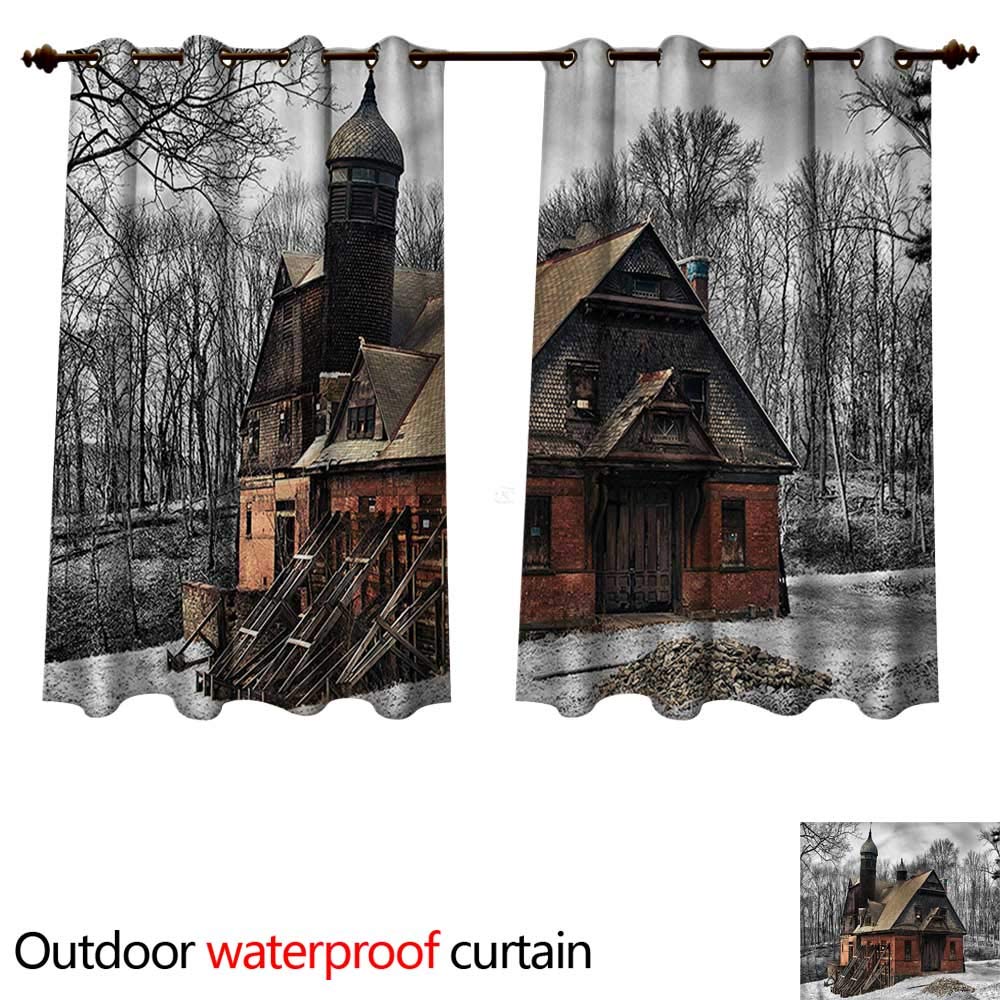 Amazon Com Cobedecor Winter 0utdoor Curtains For Patio