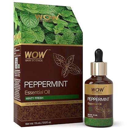 WOW Skin Science Peppermint Essential Oil, 15 ml