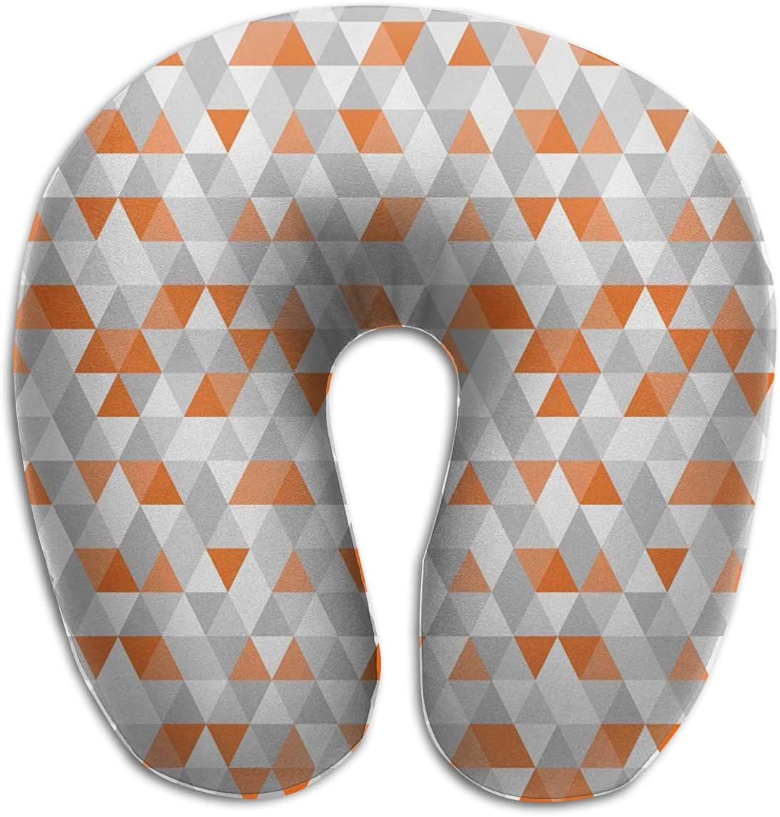 HCMEMORY Travel Pillow Triangles Argyle Polygon Printed Neck Pillow