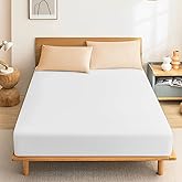 Zippered Mattress Cover Waterproof, 60 x 80 Queen Mattress Protector 7-10 Inches Deep, Hypoallergenic 6-Sided Mattress Encasement