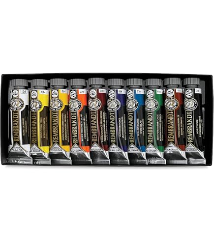Amazon.com: Rembrandt Artists' Oils - Set of 10, Introduction Set