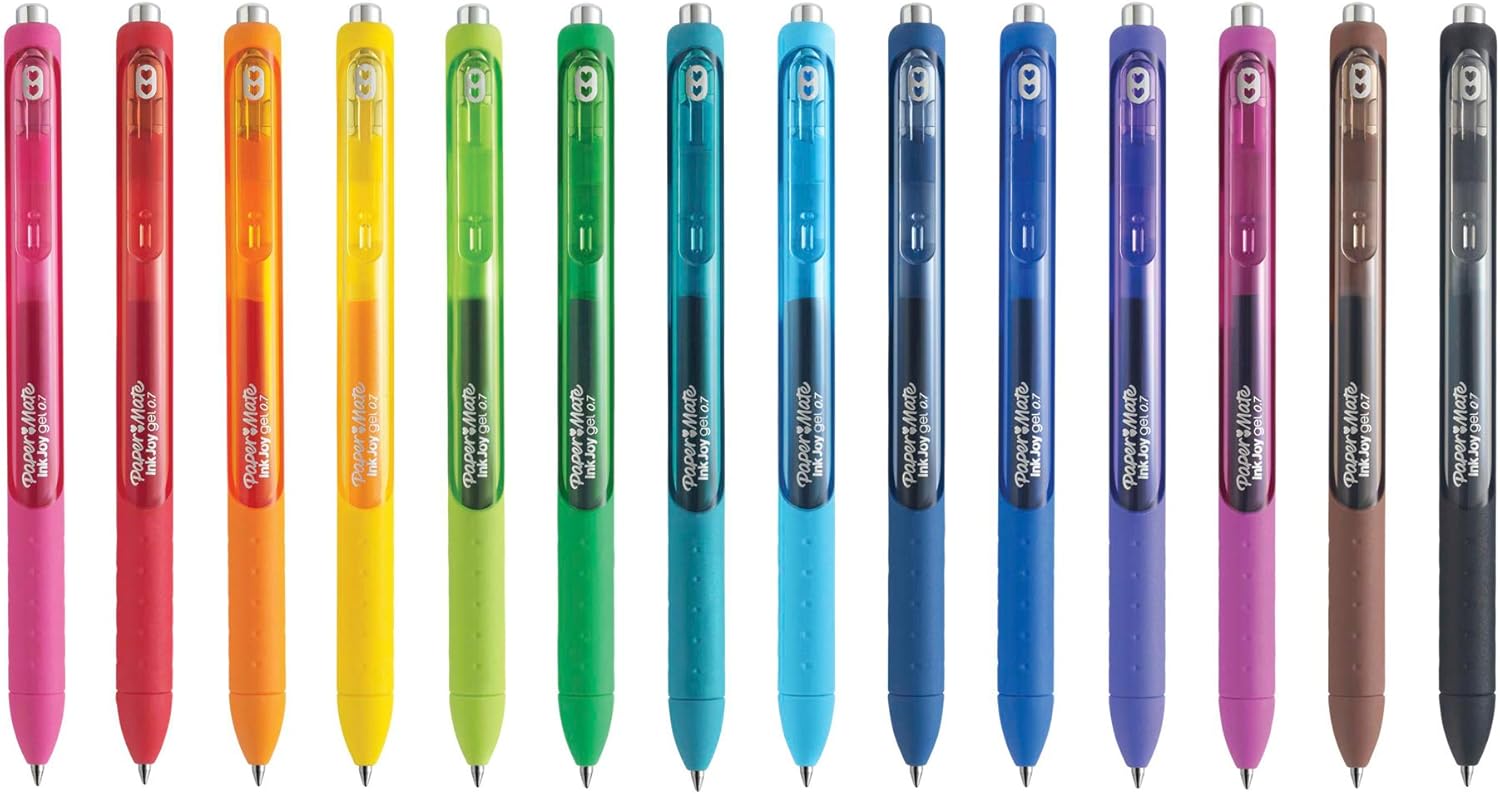 Paper Mate Gel Pens, InkJoy Pens, Medium Point, Assorted, 14 Count: Office Products
