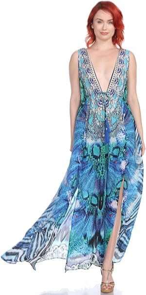 button front striped dress