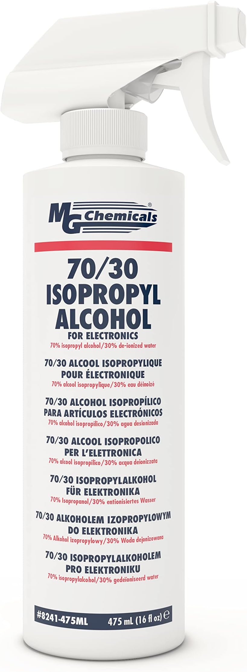 MG Chemicals 8241 Isopropyl Alcohol 70/30 475mL Spray Bottle Electronics