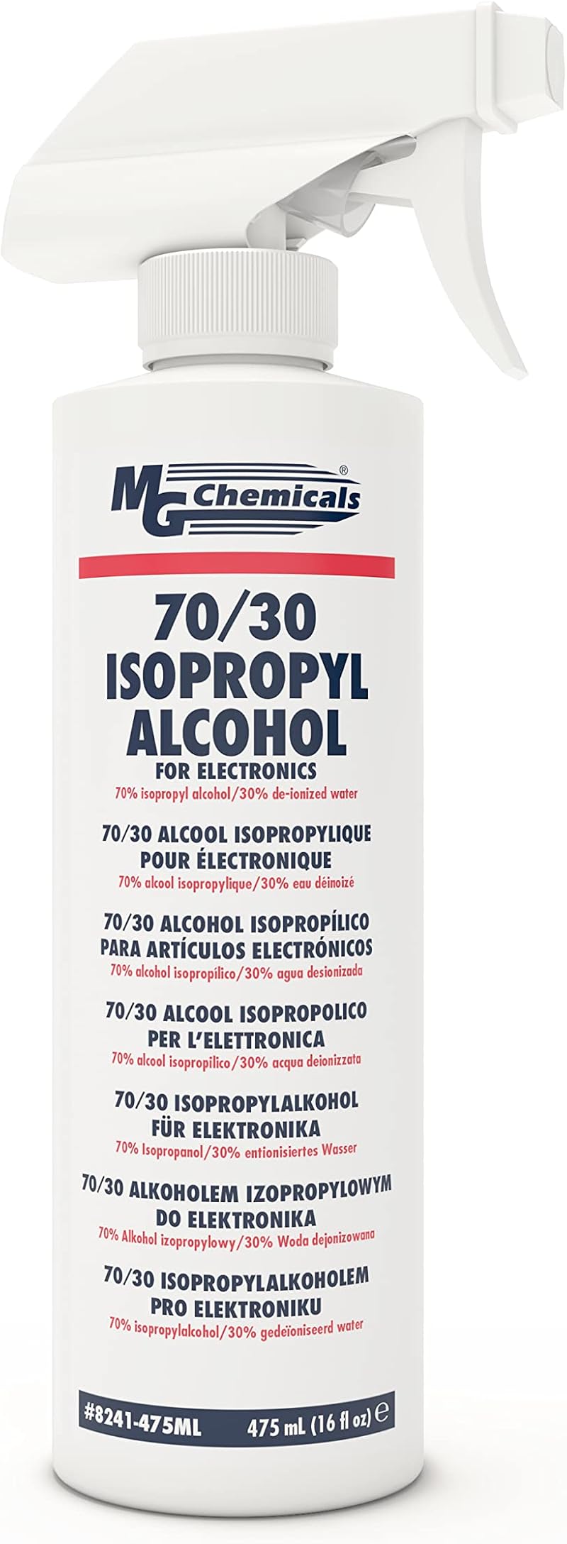 MG Chemicals 8241 Isopropyl Alcohol 70/30 475mL Spray Bottle Electronics