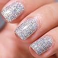 FANZEST Gel Nail Polish Glitter UV Gel No Chip Soak Off Nail Gel Polish Manicure Pedicure (Diamond Silver)
