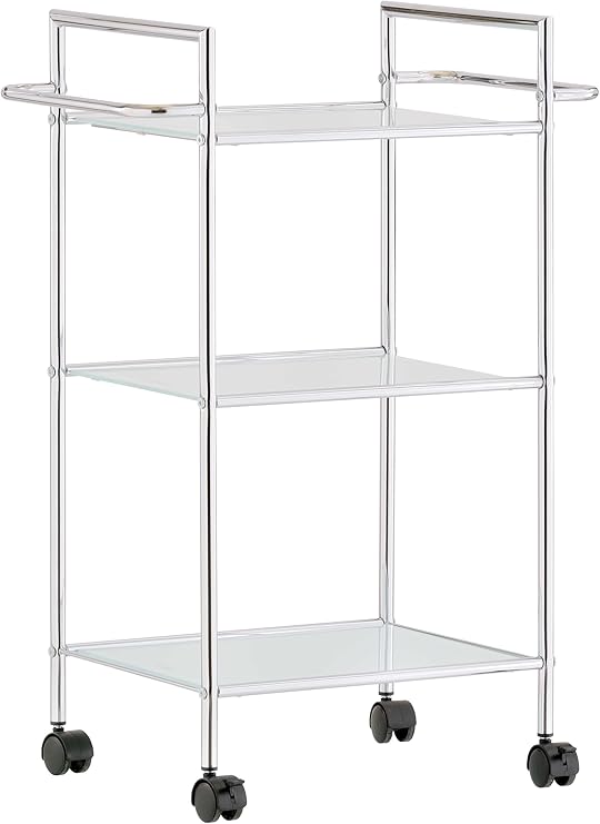 Zeller 18425 Bad Rollwagen 54 X 30 5 X 76 Glas Chrom Amazon De Kuche Haushalt