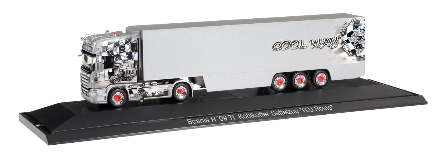 Herpa 121675 - Scania R TL refrigerated Box semitrailer R.U.Route ...