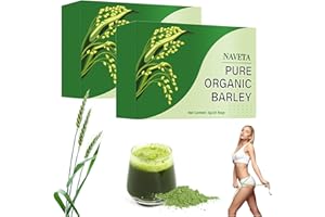 DARRENXJJ Naveta Organic Barley Grass Powder 100% Pure & Organic, Naveta Pure Organic Barley, Rich in Fiber, Barley Grass Juice Powder Organic, Navitas Organic Barley Grass Powder (2 Pack)