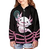 WELLFLYHOM Zip Up Kids Sweatshirts Graphic Girls 6-16 Long Sleeve Hoodies Kangaroo Pocket Athletic Kids Sweater Top