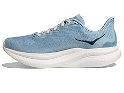 Hoka Women's Mach 6 Sneaker, Drizzle/White, 11