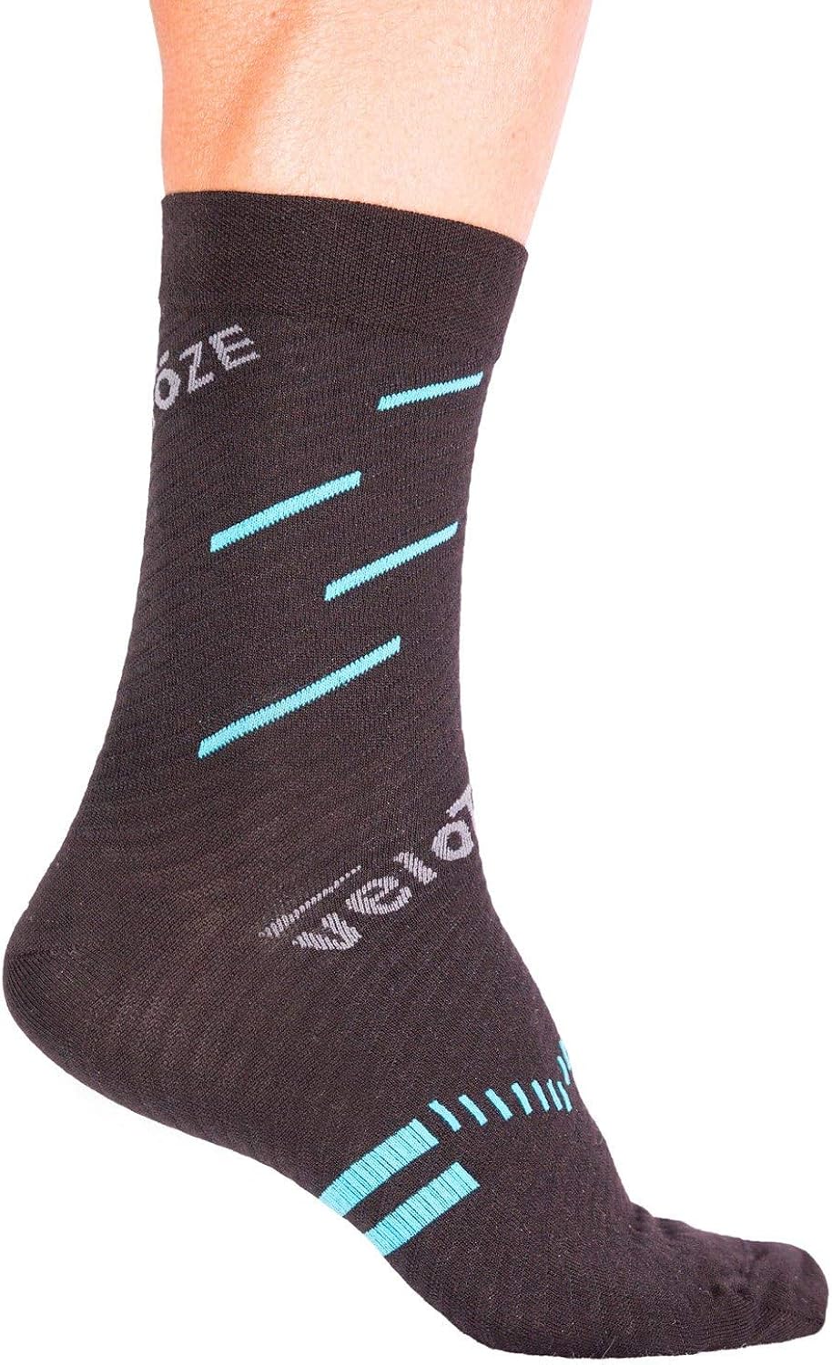 veloToze Cycling Sock Active Compression with Merino Wool