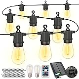 CIIC Solar Outdoor String Lights, 48FT LED Patio