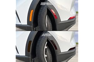 SlickMod PreCut Vinyl Smoke Tint for 2021-2022 Ford Mustang Mach-E Sidemarkers & Reflectors (2. Sidemarkers & Reflectors, 20% Dark Smoke)