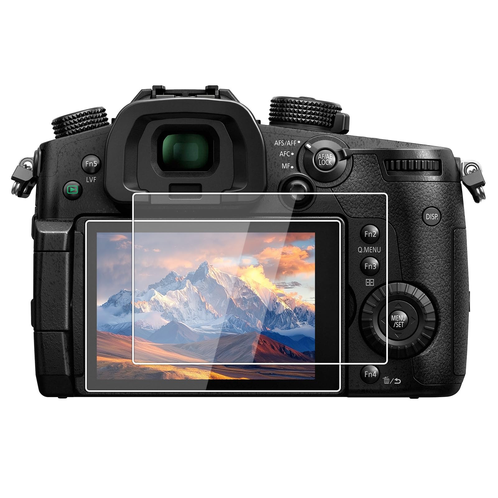 kinokoo Tempered Glass Film for Panasonic GH5/GHS Crystal Clear Film Panasonic GH5 GHS Screen Protector Bubble-free/Anti-scratch(2 pack)