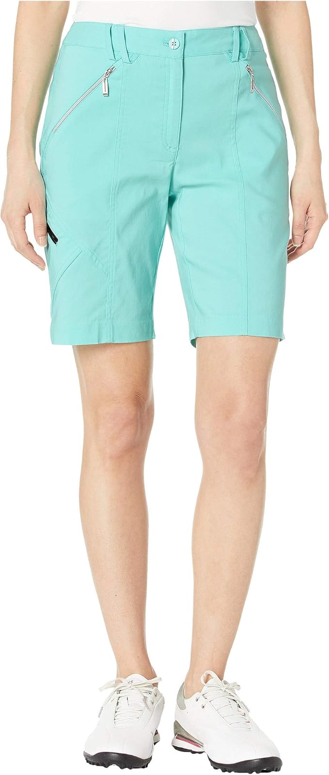 neon yellow athletic shorts