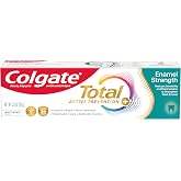Colgate Total Enamel Strength Repair and Remineralizing Toothpaste, 3 oz | Strengthens Weak Enamel, Reduces Sensitivity, Whitens, Removes Plaque and Tartar, Fluoride Formula, Peppermint Flavor