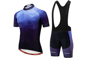 JPOJPO Men's Cycling Jersey,Bicycle Short Sleeve Breathable Cycling Shorts Quick Dry