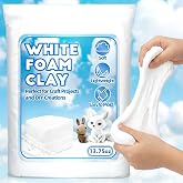 RAINFLOW White Foam Clay - 13.75oz Moldable Cosplay Foam Clay Soft Squishy | Creative Art Supplies for Arts and Crafts Projects, DIY Modeling, Sculpting, Handmade Crafts