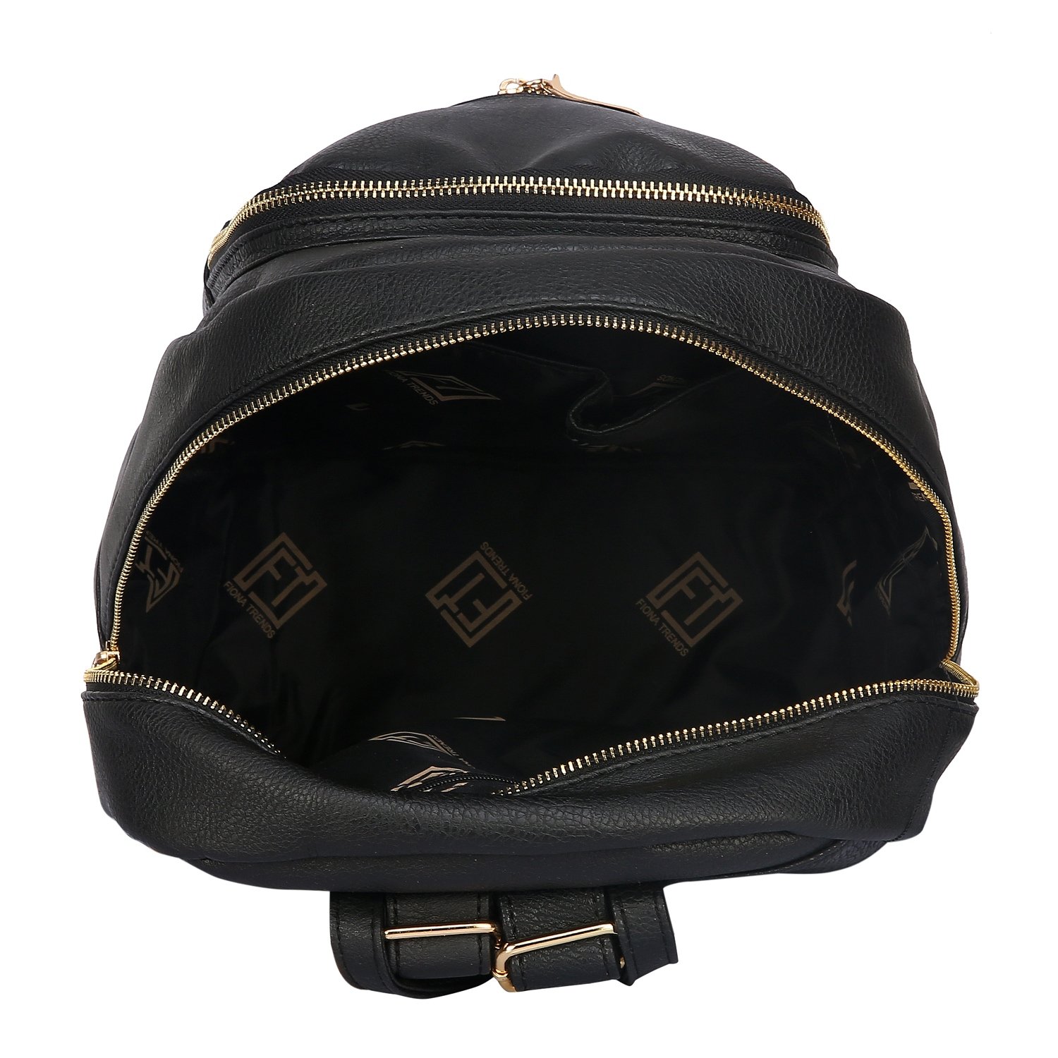 fiona trends pu zipper backpacks